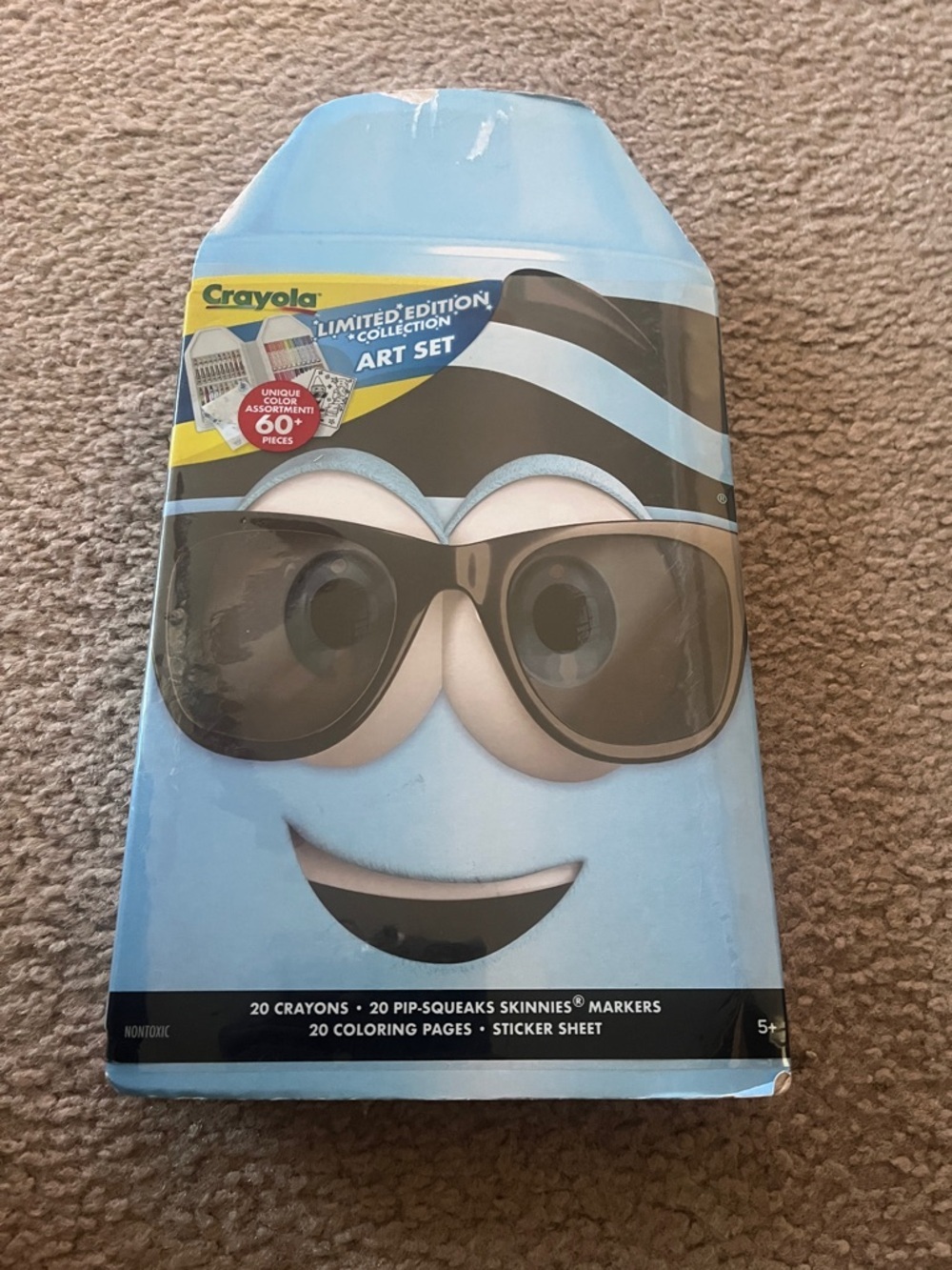Crayola Blue Character Art Set with Sunglasses